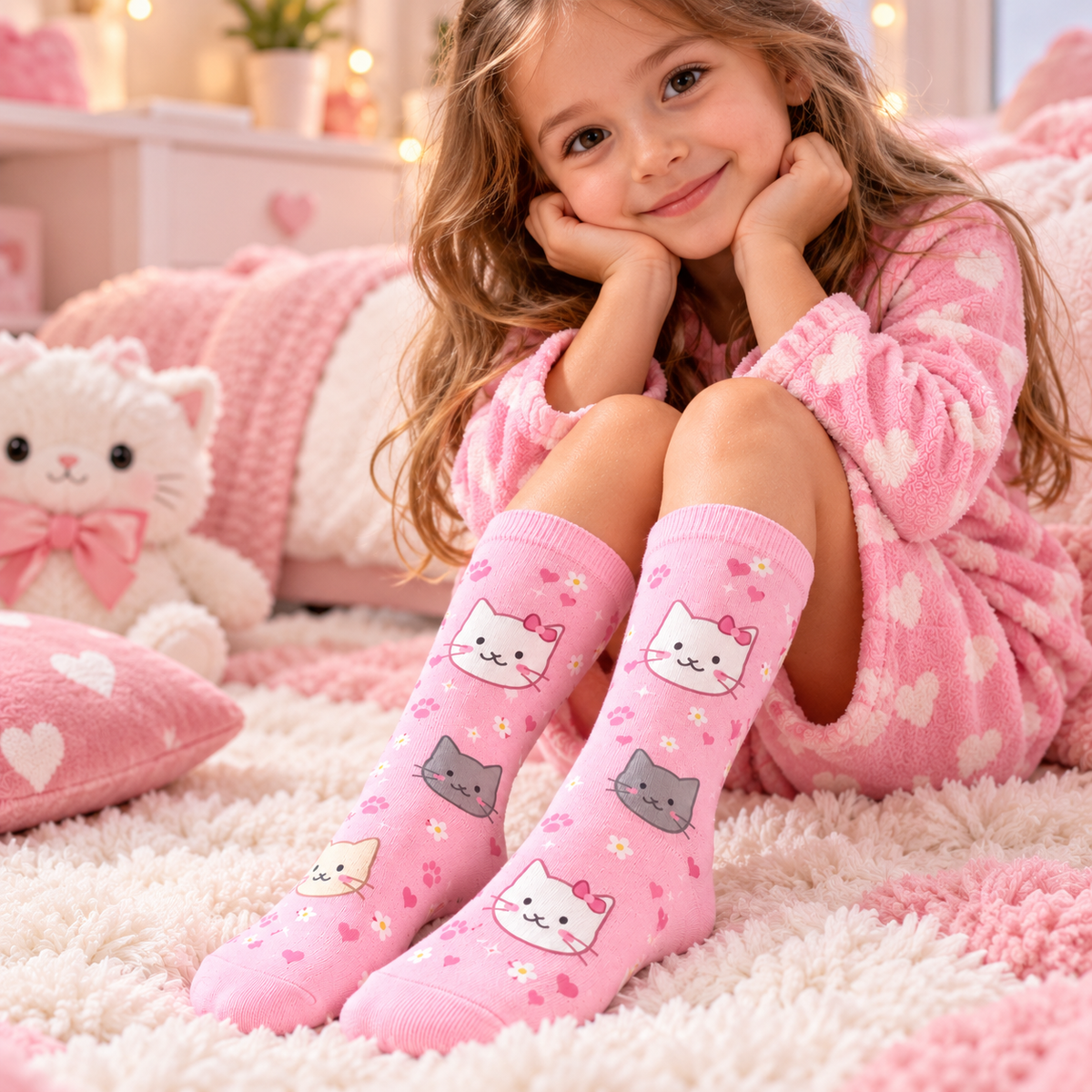 Sweet Kitties Premium Socks