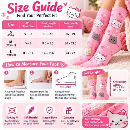 Sweet Kitties Premium Socks